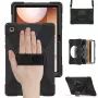 JUST MUST JM Rugged Case Grip para Samsung Galaxy Tab A11+ con correa de transporte negro