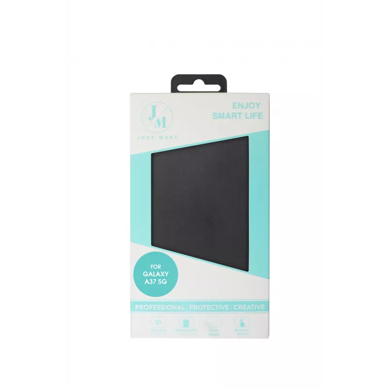 JUST MUST JM STAND FLIP CASE para Galaxy A37, Negro