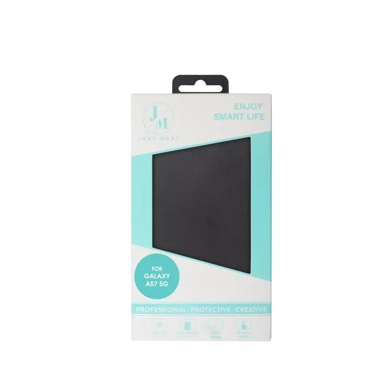 JUST MUST JM STAND FLIP CASE para Galaxy A57, negro