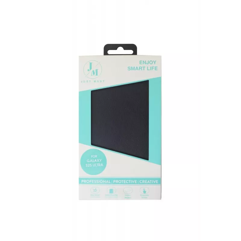 JUST MUST JM STAND FLIP CASE para Galaxy S25 Ultra Negro