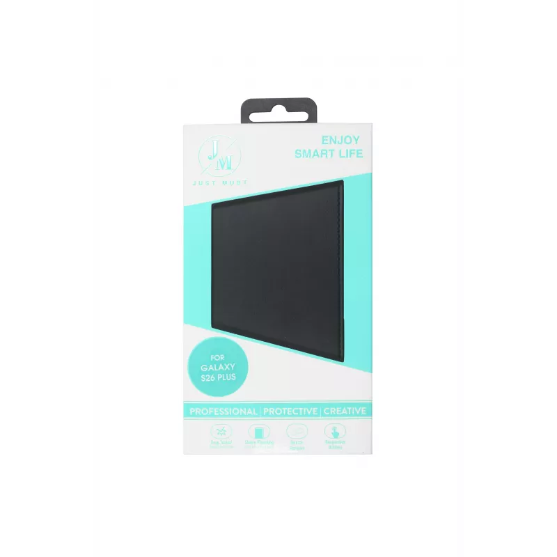 JUST MUST JM STAND FLIP CASE para Galaxy S26 Plus negro