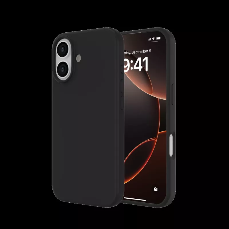 JUST MUST REGULAR DEFENSE SILICONE con MAGSAFE para iPhone 17 negro