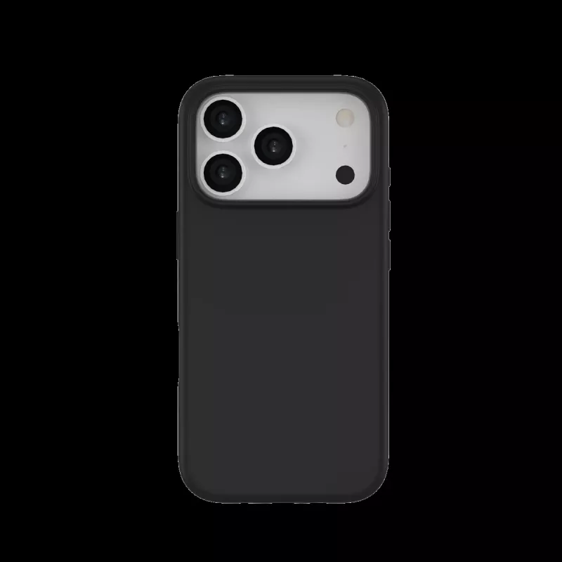 JUST MUST REGULAR DEFENSE SILICONE con MAGSAFE para iPhone 17 Pro Negro