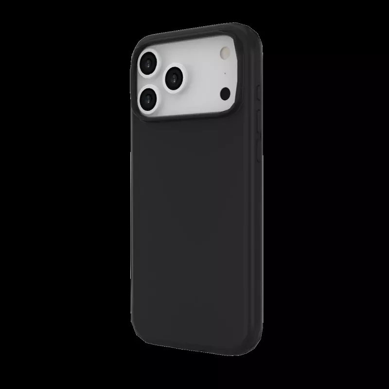 JUST MUST REGULAR DEFENSE SILICONE con MAGSAFE para iPhone 17 Pro Max Negro