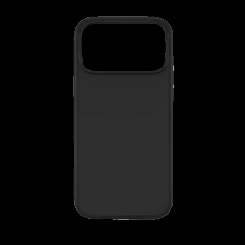 JUST MUST REGULAR DEFENSE SILICONE con MAGSAFE para iPhone 17 Pro Max Negro