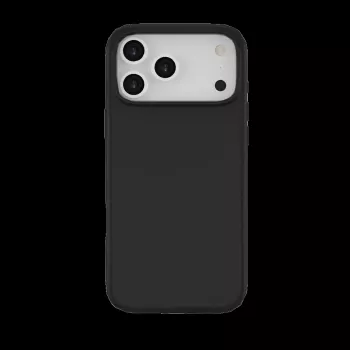 JUST MUST REGULAR DEFENSE SILICONE con MAGSAFE para iPhone 17 Pro Max Negro