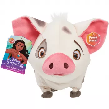 JUST PLAY Disney Moana Walk & Snort Pua peluche electrónico interactivo