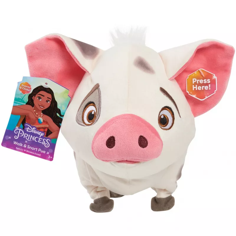 JUST PLAY Disney Moana Walk & Snort Pua peluche electrónico interactivo