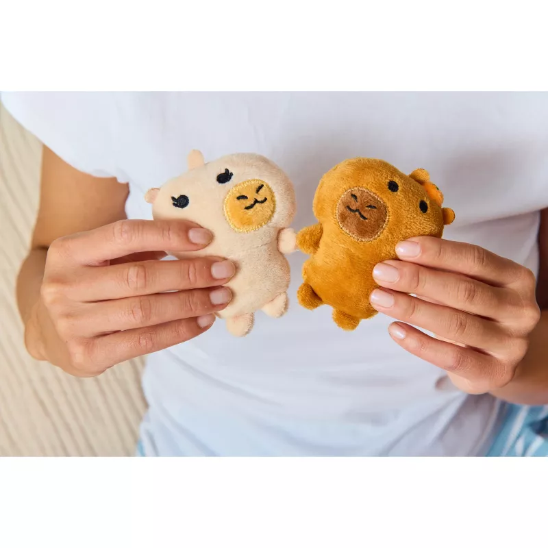 JUST PLAY peluche Emotional Support Capybaras 7 pulgadas marrón/tan