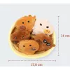 JUST PLAY peluche Emotional Support Capybaras 7 pulgadas marrón/tan