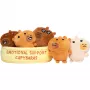 JUST PLAY peluche Emotional Support Capybaras 7 pulgadas marrón/tan