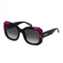 JUSTCAVALLI mujer SJC085-5409P2 gafas de sol cuadradas, montura havana marrón, cristales polarizados marrones, 54mm
