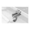 K2 Systems 1000001 gancho de tejado para tejas, acero inoxidable, placa base 150x60x5 mm, brazo 30x6 mm