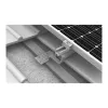 K2 Systems 1000001 gancho de tejado para tejas, acero inoxidable, placa base 150x60x5 mm, brazo 30x6 mm