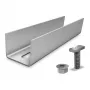 K2 Systems RailConnector Ultra Light conector de carril interior para SolidRail y CrossRail - aluminio, premontado