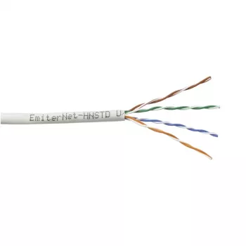 Cable Emiter Net UTP (U/UTP) Cat.5e 350MHz Solid Core PVC gris 305m