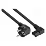 Kabelmeister cable de alimentación de 3m, CEE 7/7 Schuko a IEC C15, acodado 90°, negro