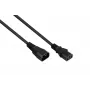 Cable de alimentación Schuko a IEC C13 en ángulo Kabelmeister 3 m, 1,0mm², negro SK0130-S030
