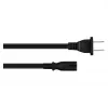 kabelmeister cable de alimentación AC NEMA 1-15P a IEC C7 certificado UL negro 3 m (SK4070-S030)