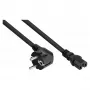 KABELMEISTER Cable de alimentación Schuko en ángulo a IEC C15 0,5 m Negro