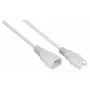 Kabelmeister Cable de extensión C14 a C13, blanco, 1m