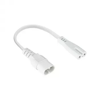 Kabelmeister Cable de extensión Euro conector hembra C8 a conector macho C7 0,2 m negro