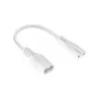 Kabelmeister Cable de extensión Euro conector hembra C8 a conector macho C7 0,2 m negro