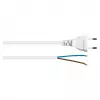 Kabelmeister Cable de alimentación Euro con extremo abierto, 3 m, blanco (H03VVH2-F)
