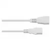 Kabelmeister Cable de extensión IEC C14 a C13, 2 m, blanco