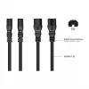 Kabelmeister cable de alimentación IEC C14 a C15 3 m (SK1450-S030) – negro