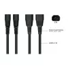 Kabelmeister cable de alimentación IEC C14 a C15 3 m (SK1450-S030) – negro