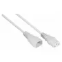Kabelmeister cable de extensión de corriente C14 a C13, blanco, 5m