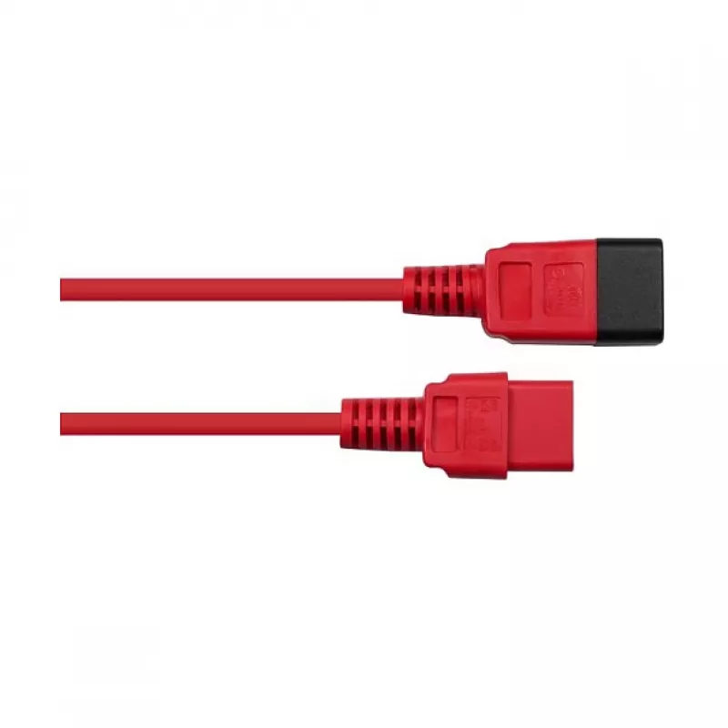 Kabelmeister Cable alargador de corriente C20 a C19, 2 m, negro