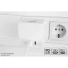KABELMEISTER Regleta con 3 tomas Schutzkontakt, USB-C 20W PD 3.0 y USB-A 18W, 1,5 m, blanco
