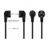 Kabelmeister Cable de distribución de corriente con conector macho Schuko (acodado 90°) a 2x IEC C13 en Y, 2m, negro