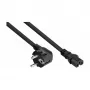 Kabelmeister Cable de alimentación Schuko con enchufe en ángulo de 90° a IEC C15, Negro, 1,8 m