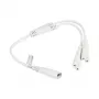 KABELMEISTER SK0877-W003 cable divisor de alimentación IEC C8 a 2x IEC C7, 0,3 m, negro