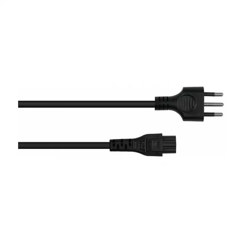 Kabelmeister SK6505-S018 Cable de alimentación - Enchufe italiano tipo I a IEC C5, Negro, 1,8m
