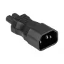 KABELMEISTER SKA-1470S Adaptador de fuente de alimentación IEC C14 a C7 – 250 V / 2,5 A, negro