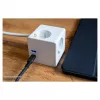 kabelmeister regleta cubo 3 tomas con USB-C y USB-A, blanco, 2m