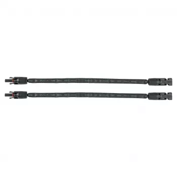 Kabelmeister pasamuros solar para ventana MC4 negro 30cm cable plano