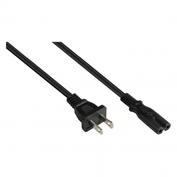 Kabelmeister cable de alimentación US Tipo A a C7 UL 5m negro