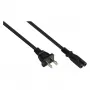Kabelmeister cable de alimentación US Tipo A a C7 UL 5m negro