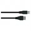 Cable de extensión USB 3.0 Kabelmeister conector macho A a conector hembra A UL negro 0,5 m
