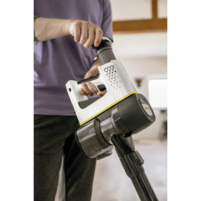 Kärcher VC 4 Cordless myHome Car Aspirador de batería, sin bolsa, capacidad 0,65 l, blanco