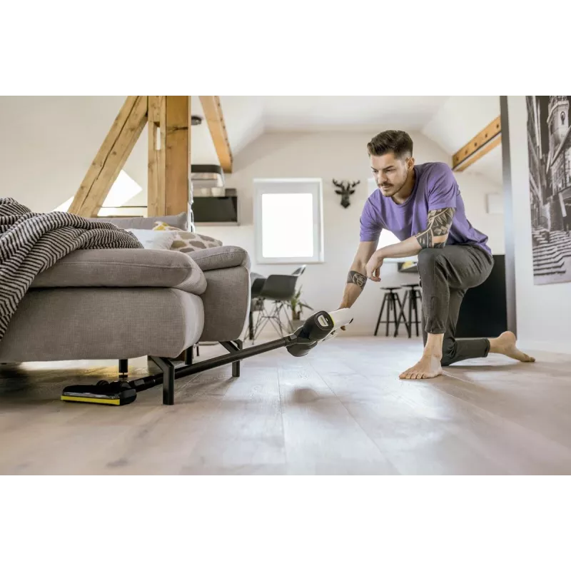 Kärcher VC 4 Cordless myHome Car Aspirador de batería, sin bolsa, capacidad 0,65 l, blanco