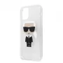 Karl Lagerfeld funda Glitter Iconic para Apple iPhone 11 Pro Max plateada
