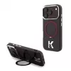Karl Lagerfeld IML Ring Stand 360 Kameo Metal Funda MagSafe para iPhone 18 Pro / 17 Pro - Burdeos