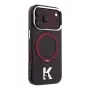 Karl Lagerfeld IML Ring Stand 360 Kameo Metal Funda MagSafe para iPhone 18 Pro / 17 Pro - Burdeos