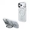 Funda transparente MagSafe Karl Lagerfeld IML Ring Stand 360 Kameo Metal para iPhone 18 Pro Max / 17 Pro Max